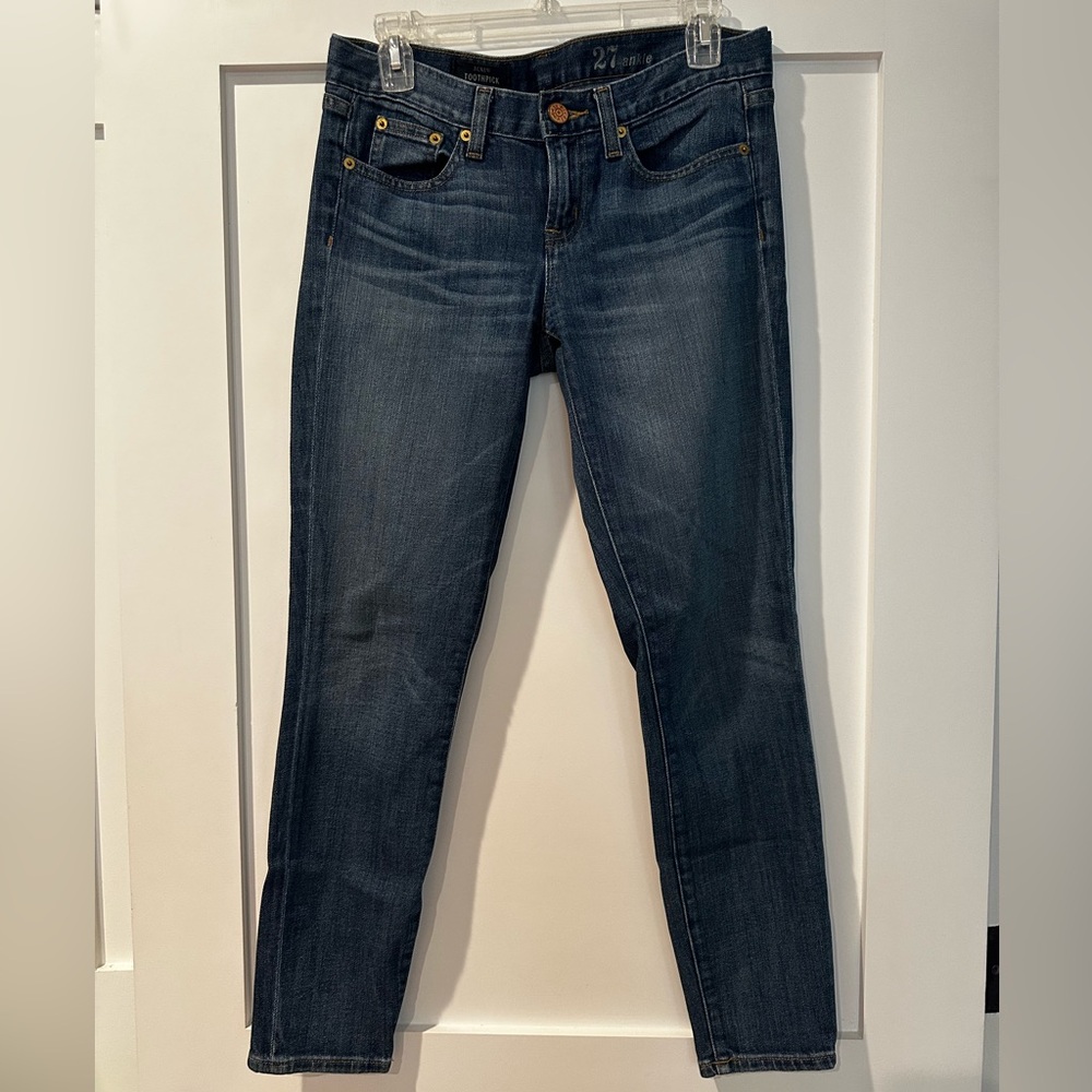J. Crew Toothpick Ankle Skinny Jeans